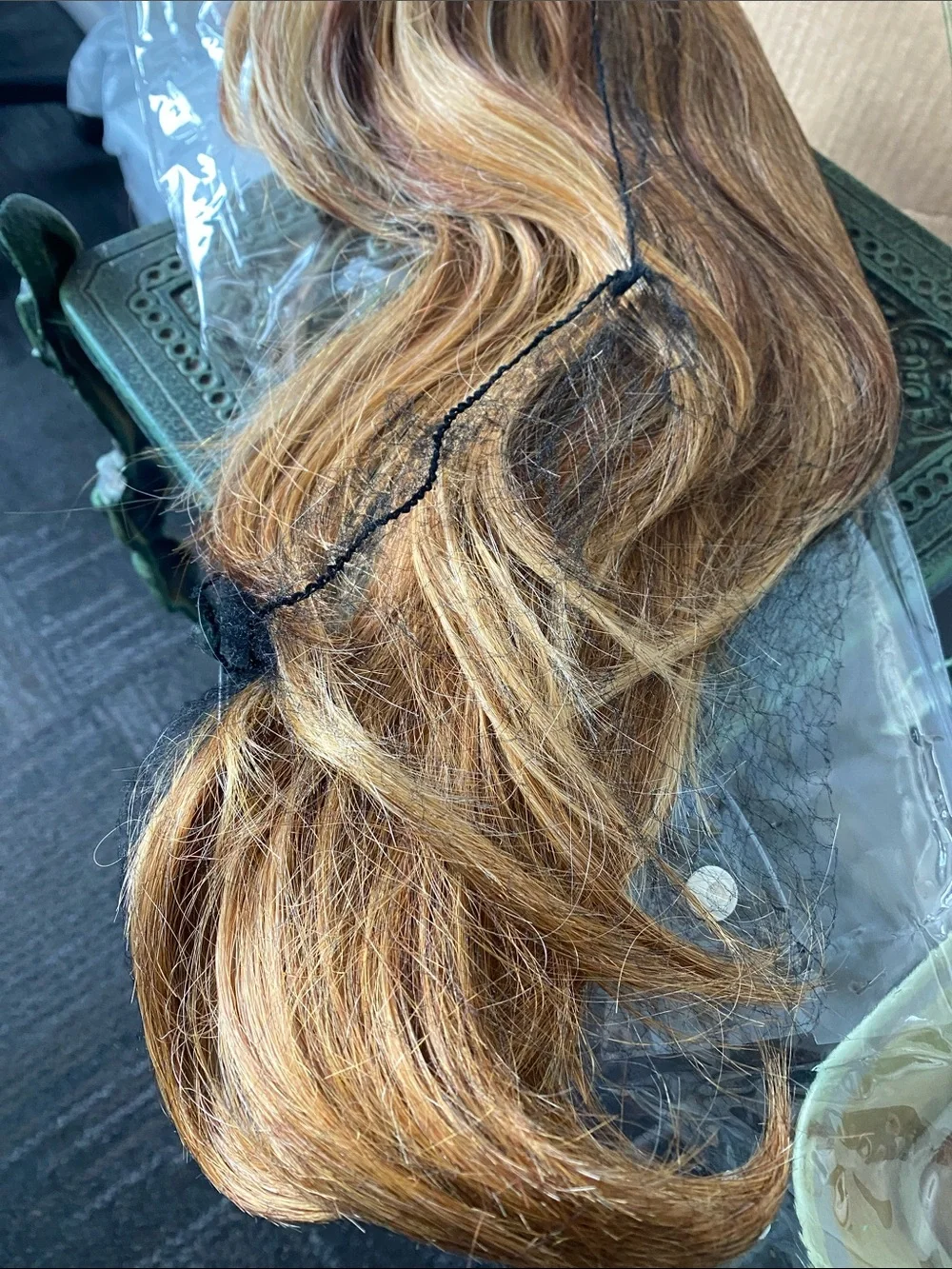Carol Women’s Hair Piece Wig RS29 Red Gold Long Synthetic
